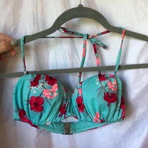 H&M Hawaiian and floral print bikini top